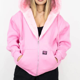 FB COUNTY Heavyweight Cozy Zip Up Hoodie Jacket
