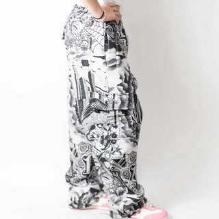 FB COUNTY Tatted Graffiti Sweatpants