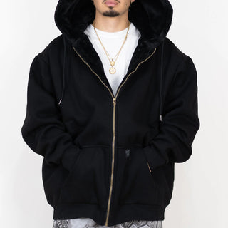 FB COUNTY Heavyweight Cozy Zip Up Hoodie Jacket