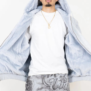 FB COUNTY Heavyweight Cozy Zip Up Hoodie Jacket