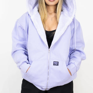 FB COUNTY Heavyweight Cozy Zip Up Hoodie Jacket