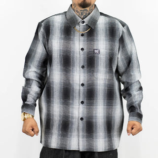 FB COUNTY Men's Checker Long Sleeve Flannel Shirt