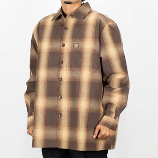 FB COUNTY Men's Checker Long Sleeve Flannel Shirt
