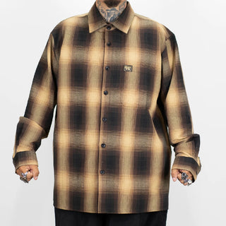 FB COUNTY Men's Checker Long Sleeve Flannel Shirt