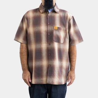 FB COUNTY Short Sleeve Checker Flannel Shirt