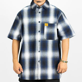 FB COUNTY Short Sleeve Checker Flannel Shirt