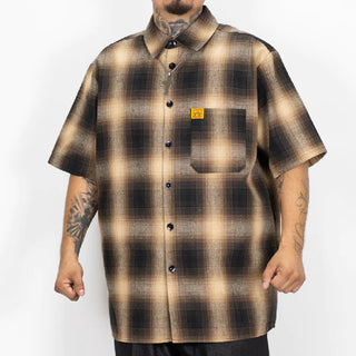FB COUNTY Short Sleeve Checker Flannel Shirt