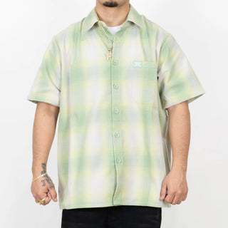 FB COUNTY Short Sleeve Checker Flannel Shirt