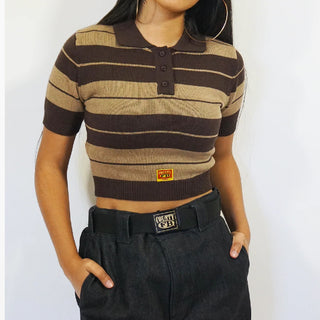 FB COUNTY Women's Charlie Brown Crop Top Shirt
