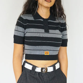 FB COUNTY Women's Charlie Brown Crop Top Shirt