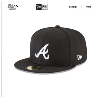 New Era 59FIFTY Atlanta Braves Black/White