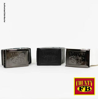 FB COUNTY Canvas Web Belts (3 Pack)