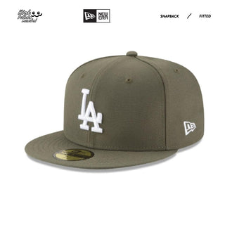 New Era 59FIFTY Los Angeles Dodgers Olive/White