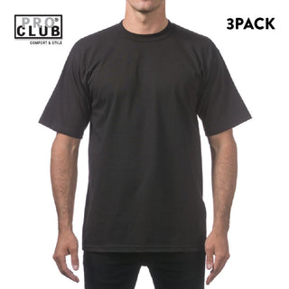 PRO CLUB Men's Heavyweight Short Sleeve T Shirts (3 Pack)