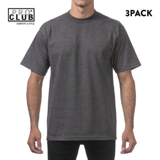 PRO CLUB Men's Heavyweight Short Sleeve T Shirts (3 Pack)