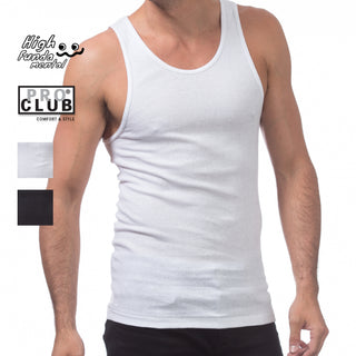 PRO CLUB (3Pc) Premium Ringspun Cotton Ribbed A-Shirt