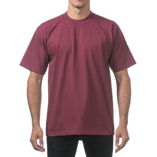 PRO CLUB Men's Heavyweight Short Sleeve T Shirts (Basic Colors)