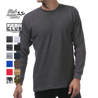PRO CLUB Heavyweight Thermal Long Sleeve T Shirts