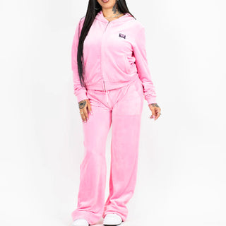 FB County Women's Soft Velour Tracksuit (1 Set)