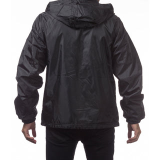 PROCLUB Men's Comfort Fleece Lined Windbreaker Jacket Water Resistant