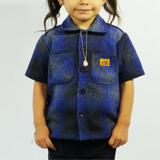 FB County Kid's Wool Checker Short Sleeves Shirt